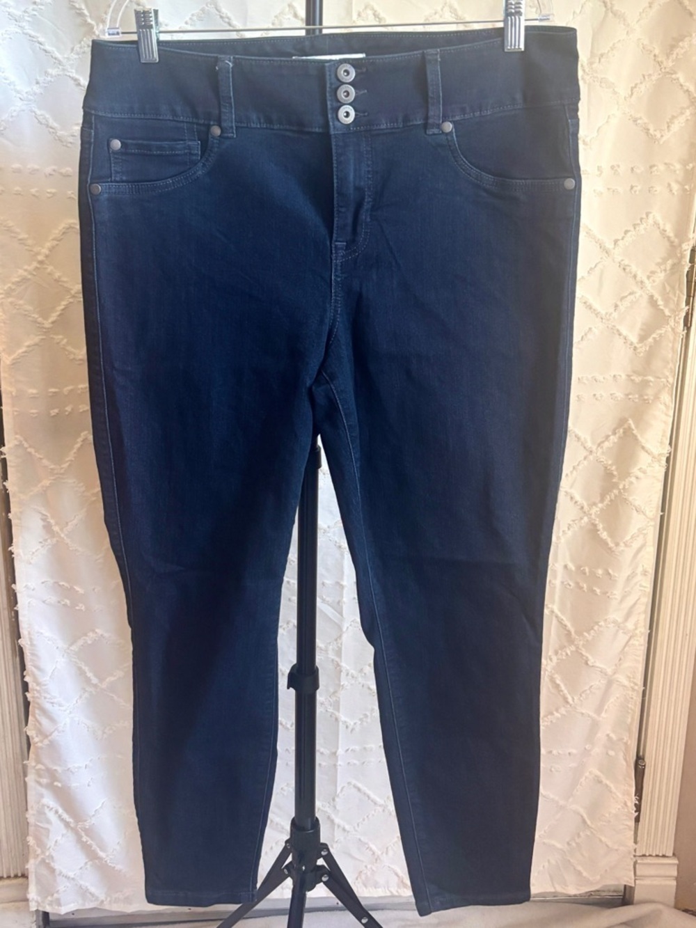 Torrid Dark Wash Skinny Jeans Size 18 Short High Rise Stretch Denim